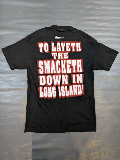 The Rock 'FINALLY, The Rock HAS COME BACK...' T-shirt (WWF (2000s) / Black)
