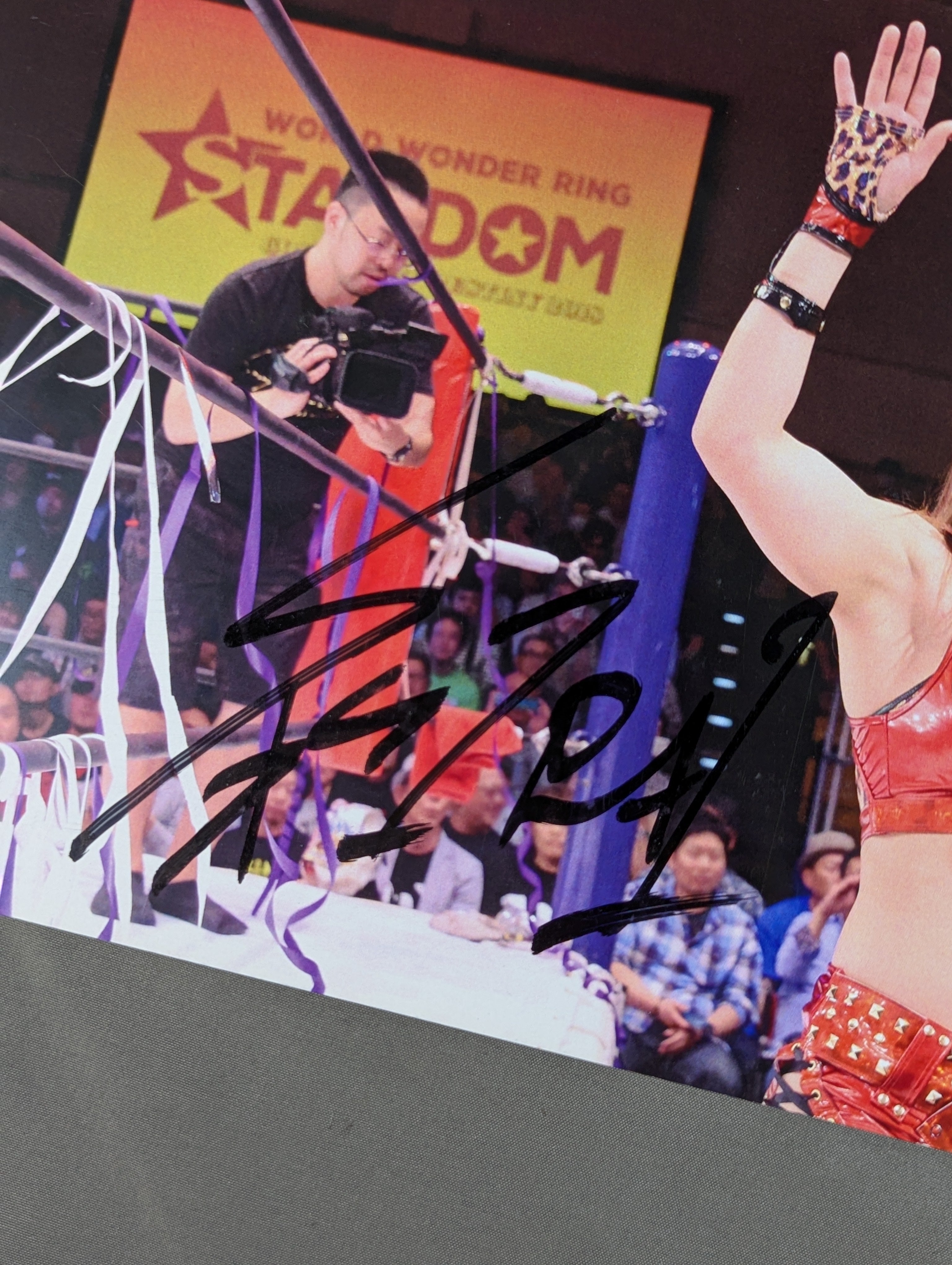 ☆LAST MATCHE OF STARDOM☆ 紫雷イオ 直筆サイン入り ポートレート①