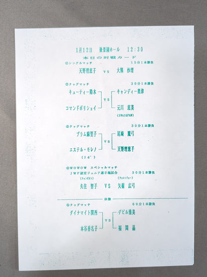 JWP / OFFICIAL PAMPHLET Vol.19