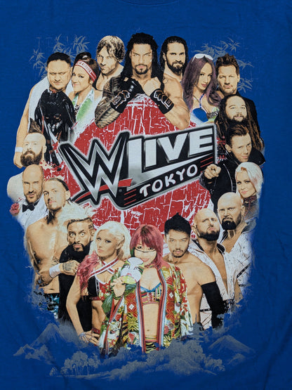 WWE LIVE TOKYO 2017 T-Shirt (WWE (2017) / Blue)