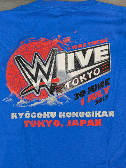 WWE LIVE TOKYO 2017 T-Shirt (WWE (2017) / Blue)