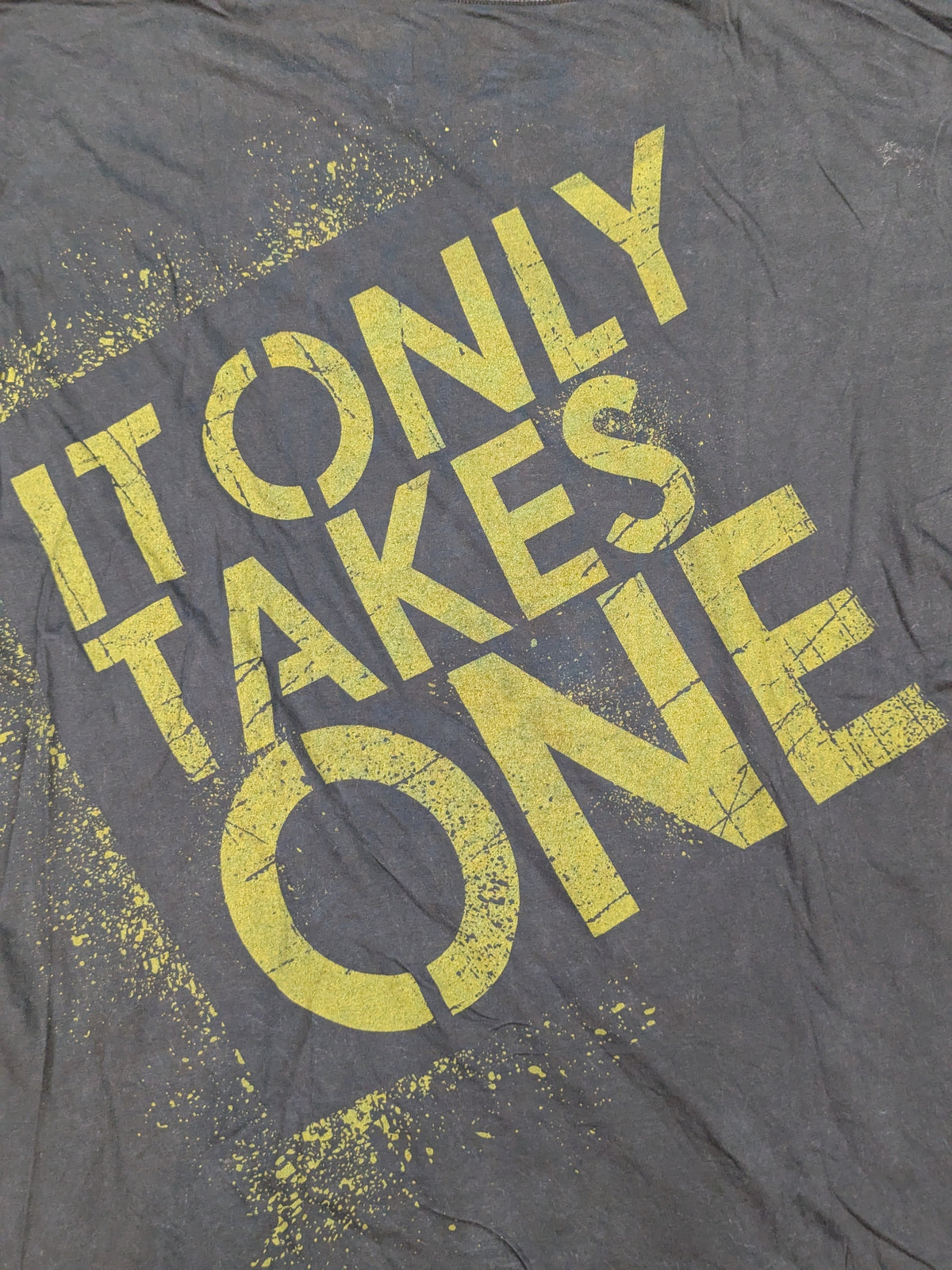 John Morrison "IT ONLY TAKES ONE" T-shirt (WWE (2010s) / Gray)