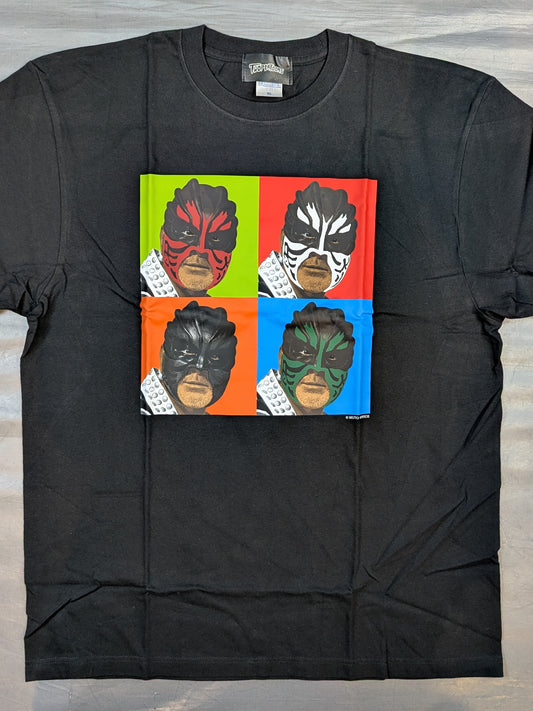 グレート・ムタ×TWOPLATOONS「NEW FACE」コラボTシャツ(ブラック)