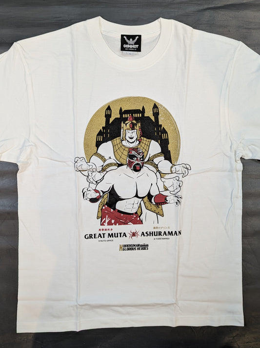グレート・ムタ×アシュラマン コラボTシャツ(ホワイト)
