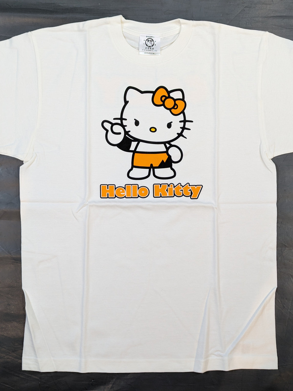 ★ All Japan Pro Wrestling × Hello Kitty ★ Satoshi Kojima  'Full House Thank You Haroukite Production' T-Shirt