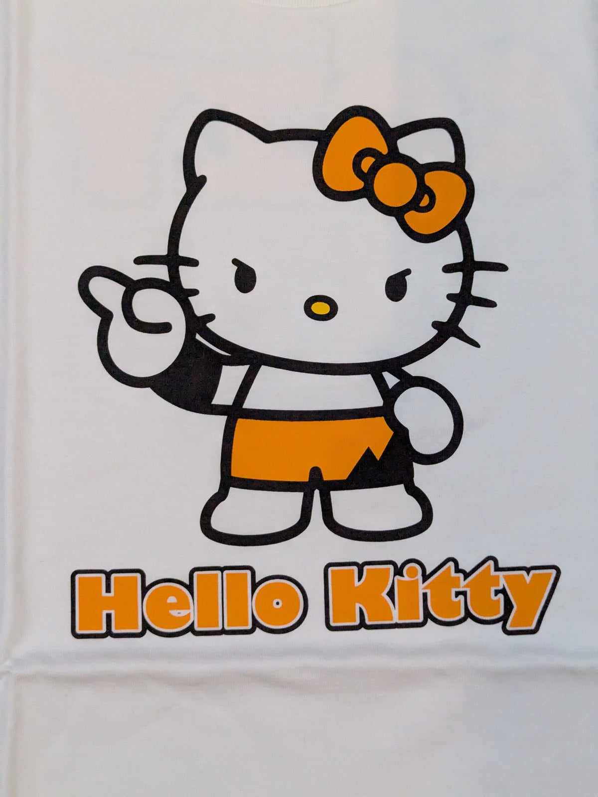 ★ All Japan Pro Wrestling × Hello Kitty ★ Satoshi Kojima  'Full House Thank You Haroukite Production' T-Shirt
