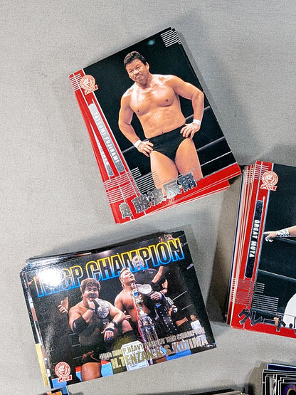 2001 Bandai New Japan Pro Wrestling 154 regular cards + 40 insert cards, total 194-card complete set!!