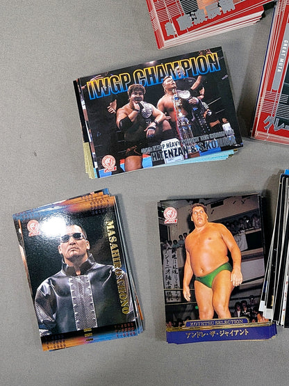 2001 Bandai New Japan Pro Wrestling 154 regular cards + 40 insert cards, total 194-card complete set!!