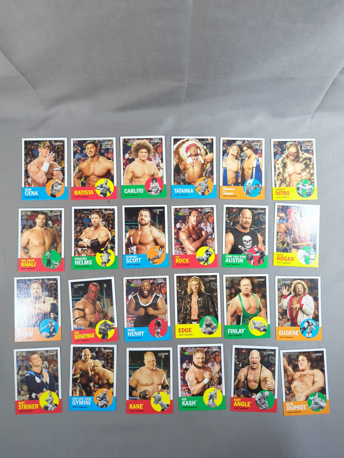 2006 Topps WWE Heritage II Regular Card Complete Set of 90!!