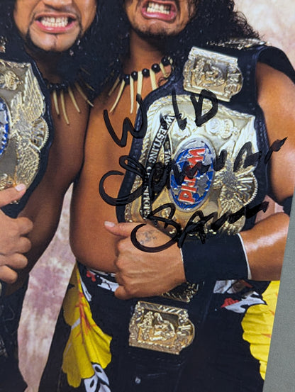 [Samu-hand signed autograph ] Head Shrinkers Pro-Photo (1)