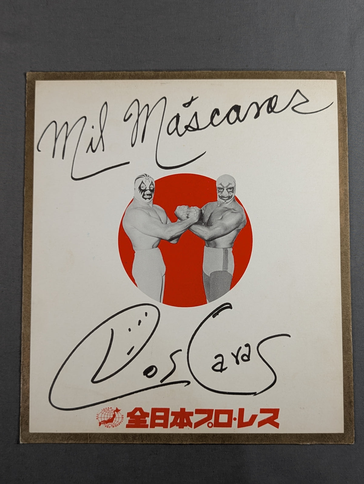 ミル・マスカラス＆ドス・カラス(プリントサイン)
