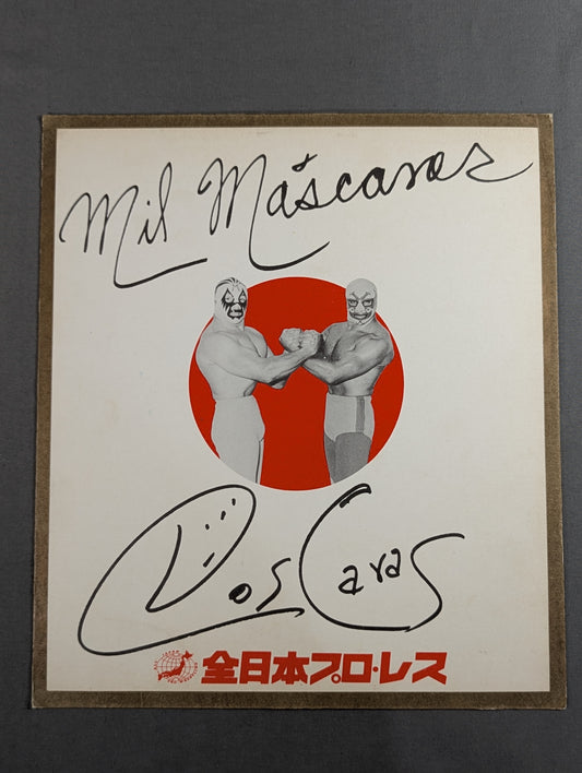 ミル・マスカラス＆ドス・カラス(プリントサイン)