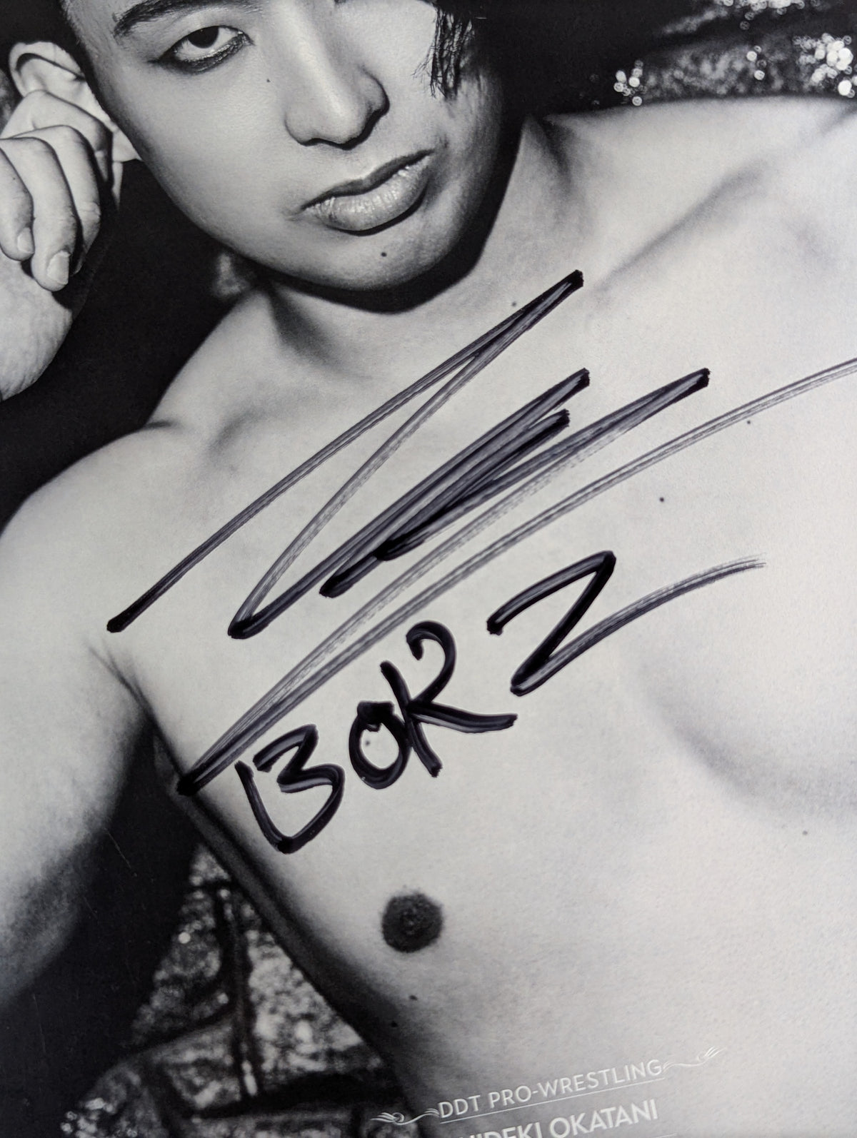 Hideki Okatani  hand signed autograph  Pro-Photo  (2)