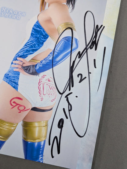 Hikaru Shida  hand signed autograph  Pro-Photo  (E-2)