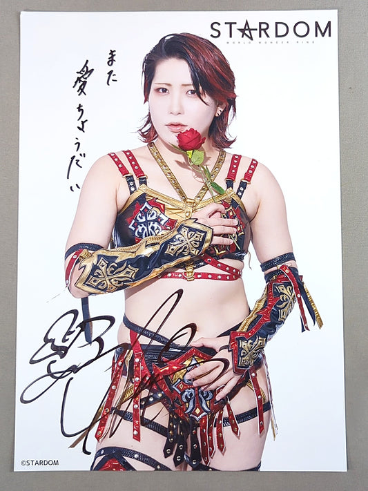 ★お渡し会★ 林下詩美 直筆サイン入り  スターダムポートレート①