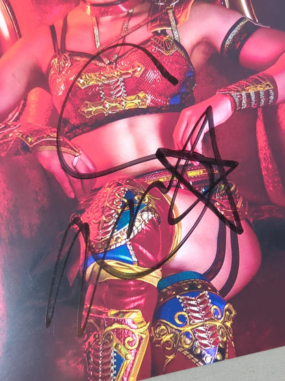 Akari hand signed autograph Stardom Pro-Photo (L-4)
