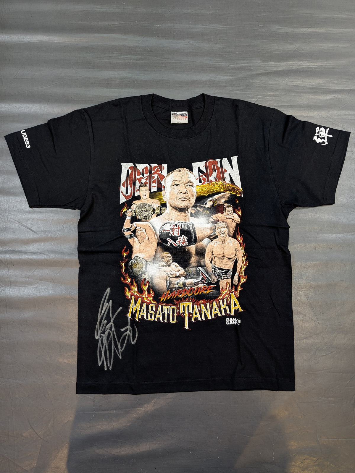 【hand signed autograph】 Masato Tanaka  "DAN GAN" Picture T-shirt