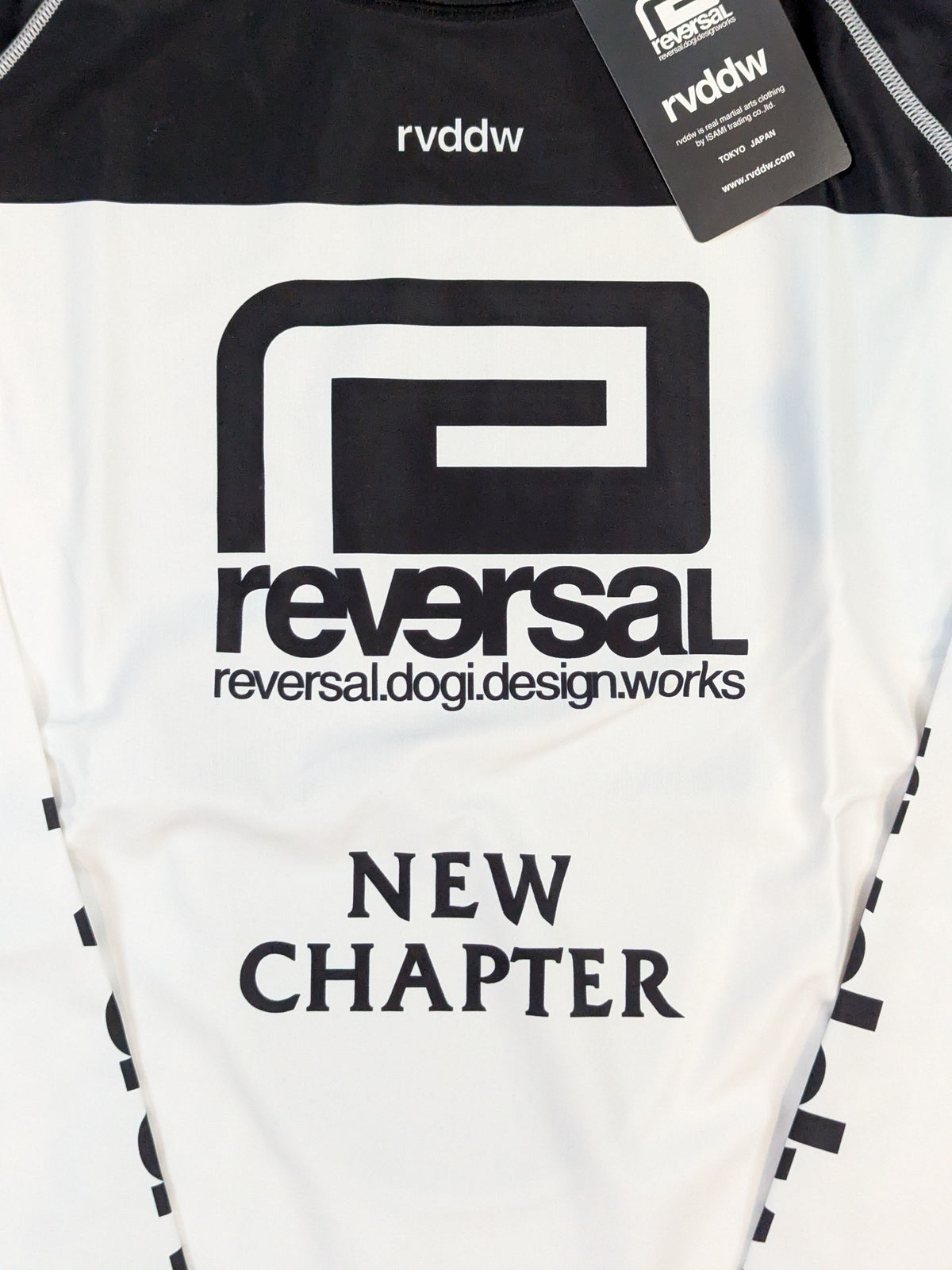 reversal「NEW CHAPTER」ロングラッシュガード①(ホワイト×ブラック)