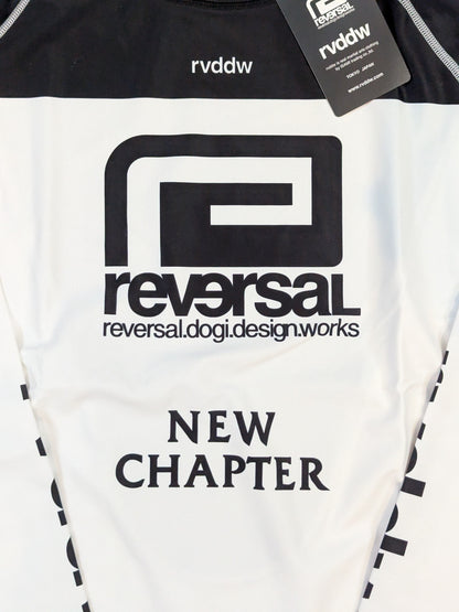 reversal「NEW CHAPTER」ロングラッシュガード①(ホワイト×ブラック)