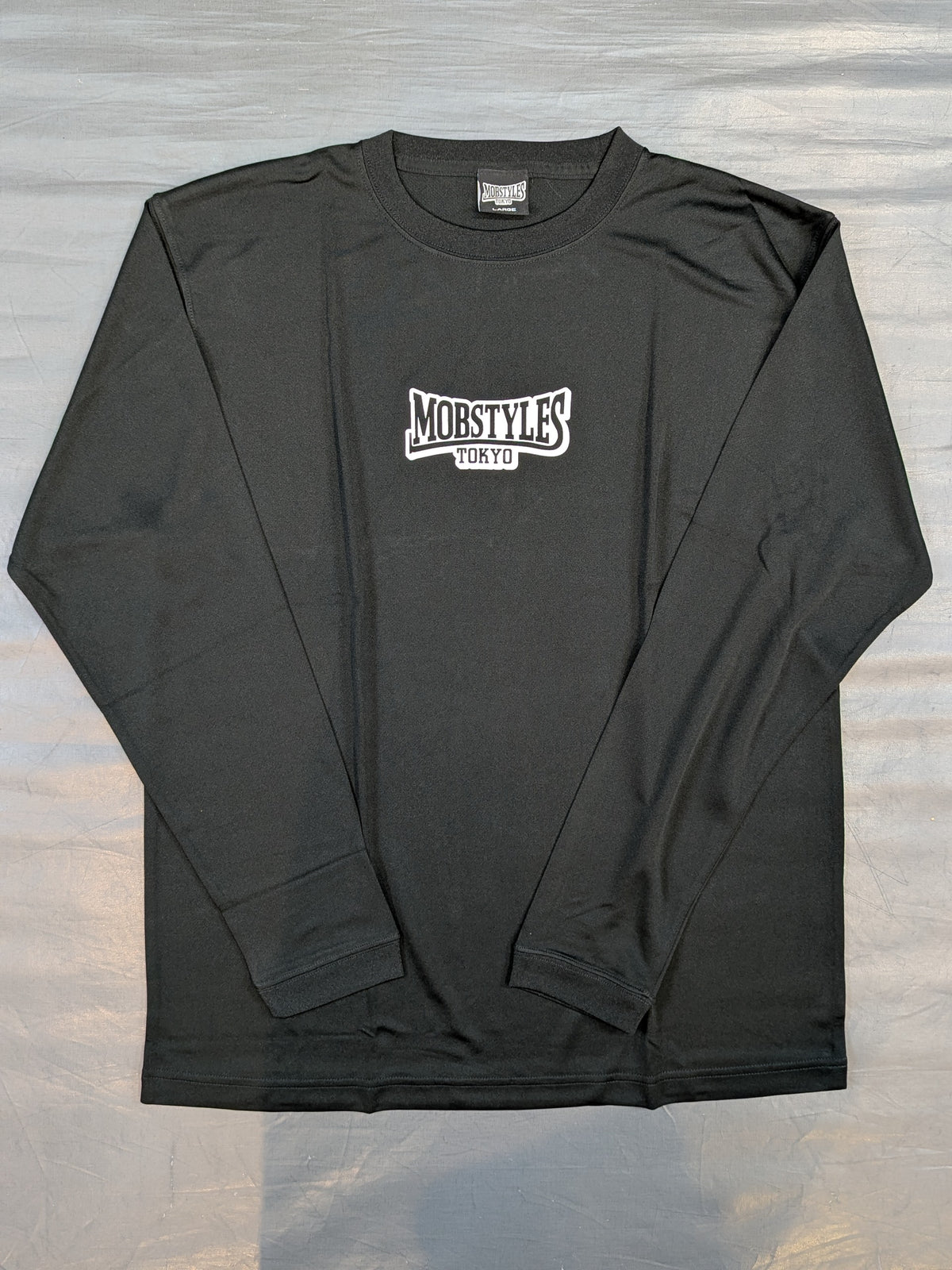 MOBSTYLES ロングスリーブドライTシャツ(ブラック)