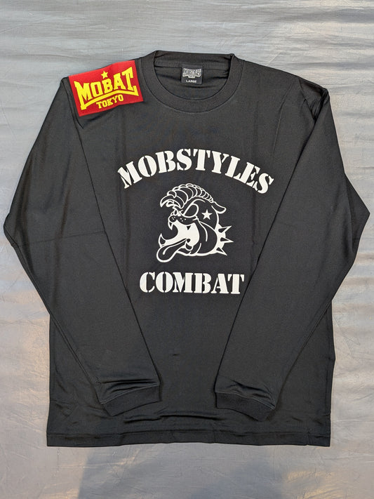 MOBSTYLES「COMBAT」ロングスリーブドライTシャツ(ブラック)