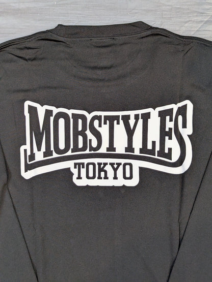 MOBSTYLES「COMBAT」ロングスリーブドライTシャツ(ブラック)