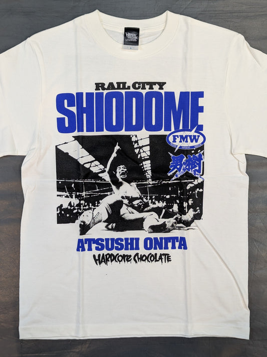 大仁田厚「ノーロープ有刺鉄線電流爆破デスマッチ(汐留バニラホワイト) Tシャツ