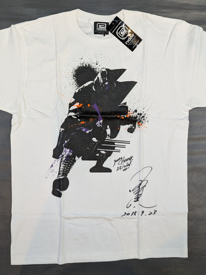 【hand signed autograph】 Kenta Kobashi ×reversal  "BURNING HAMMER" T-shirt