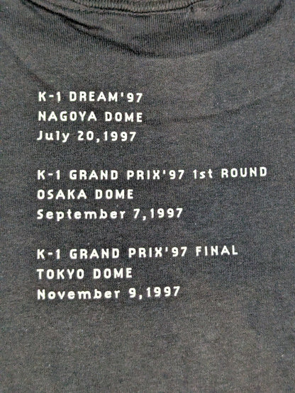 K-1 'DOME TOUR' 97' T-shirt (1) (Black)