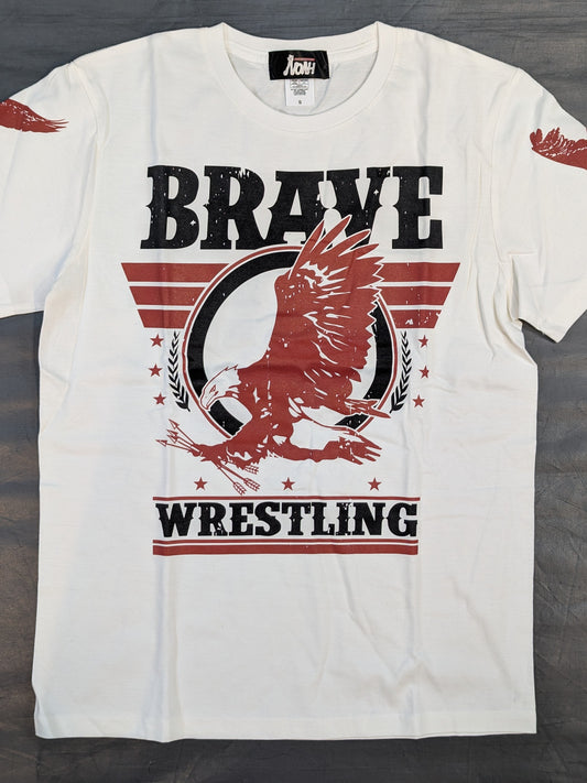 【hand signed autograph】 Naomichi Marufuji  "BRAVE Wrestling " T-shirt