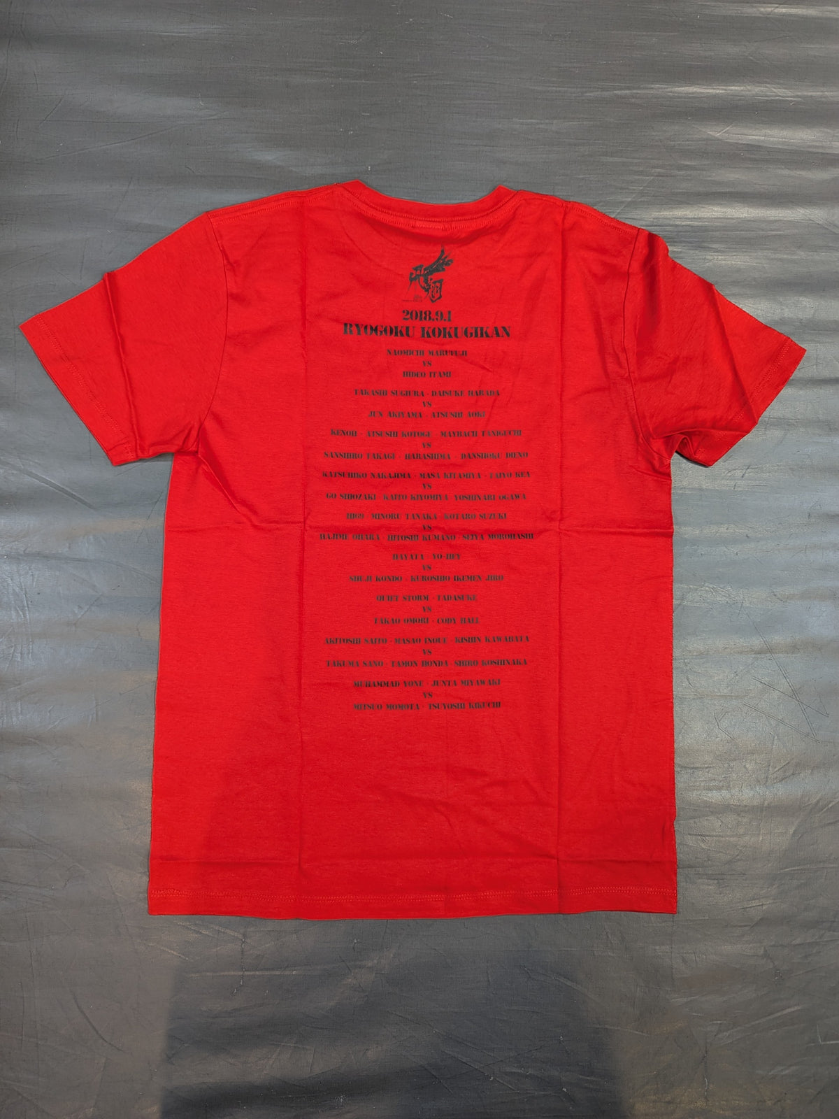 丸藤正道 デビュー20周年記念「2018.9.1 飛翔」Tシャツ(レッド)