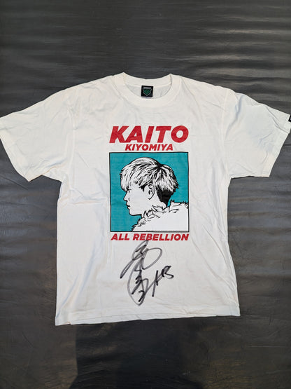 【hand signed autograph】 Kaito Kiyomiya  "FACE" T-shirt