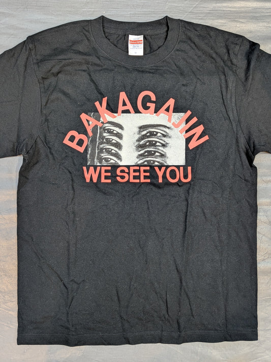 Chris Brookes  "WE SEE YOU" T-shirt (Black×Red)