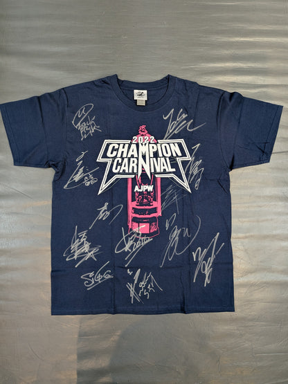 【出場全選手直筆サイン入り】2022 チャンピオンカーニバル Tシャツ