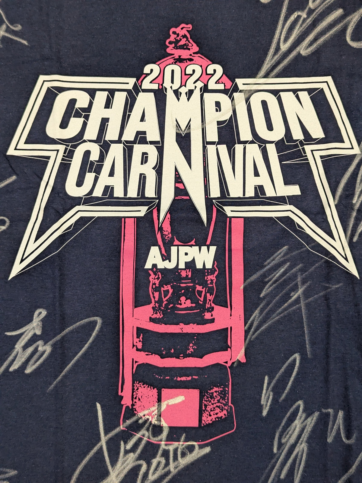 【出場全選手直筆サイン入り】2022 チャンピオンカーニバル Tシャツ
