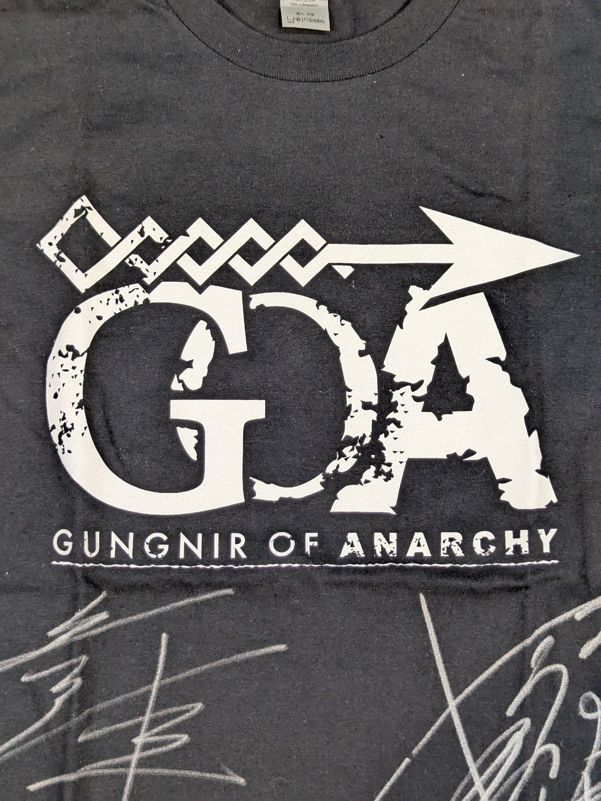 [3 fighters hand signed autograph ] GUNGNIR OF ANARCHY T-shirt