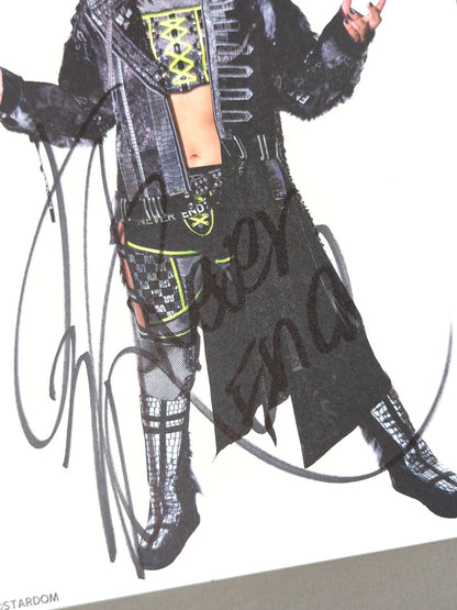 Konami  hand signed autograph  Stardom Pro-Photo  (H-2)