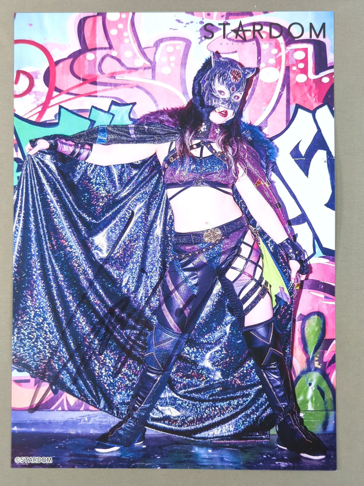 STARLIGHT KID  hand signed autograph  Stardom Pro-Photo  (M-1)