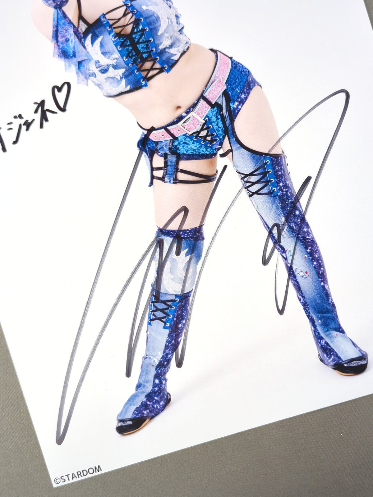 STARLIGHT KID  hand signed autograph  Stardom Pro-Photo  (Track 2)