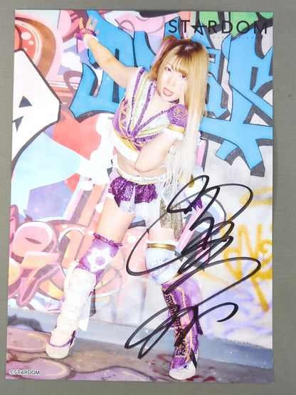 中野たむ 直筆サイン入り スターダムポートレート(L-1)