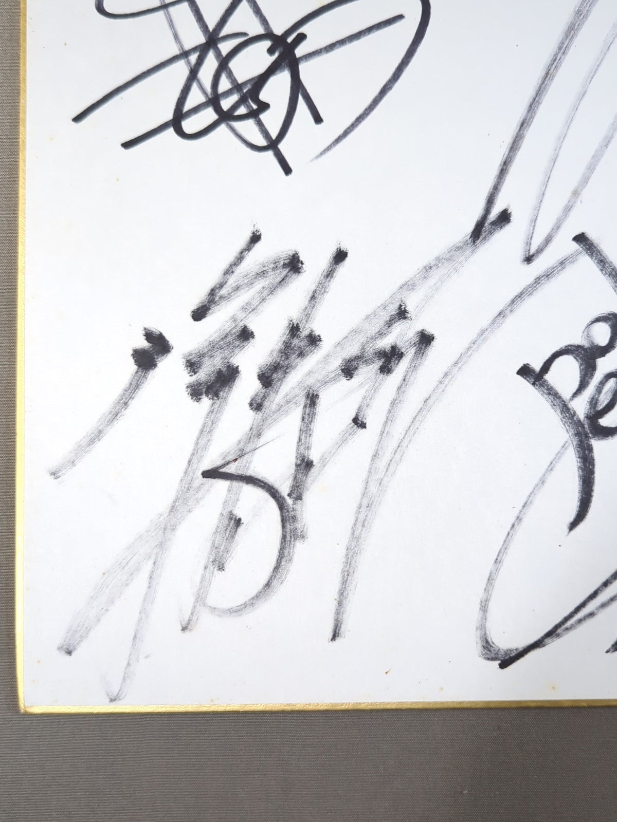 ★ New Japan Pro Wrestling  Heavyweight Warriors ★ Hiroshi Tanahashi  & Tetsuya Naito & Togi Makabe  & Hirooki Goto  (Lion Mark Shikishi ( Autograph board ) )