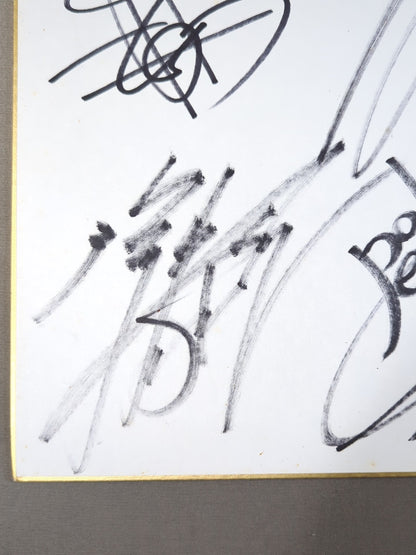 ★ New Japan Pro Wrestling  Heavyweight Warriors ★ Hiroshi Tanahashi  & Tetsuya Naito & Togi Makabe  & Hirooki Goto  (Lion Mark Shikishi ( Autograph board ) )