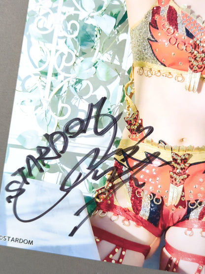林下詩美 直筆サイン入り  スターダムポートレート(B-5)