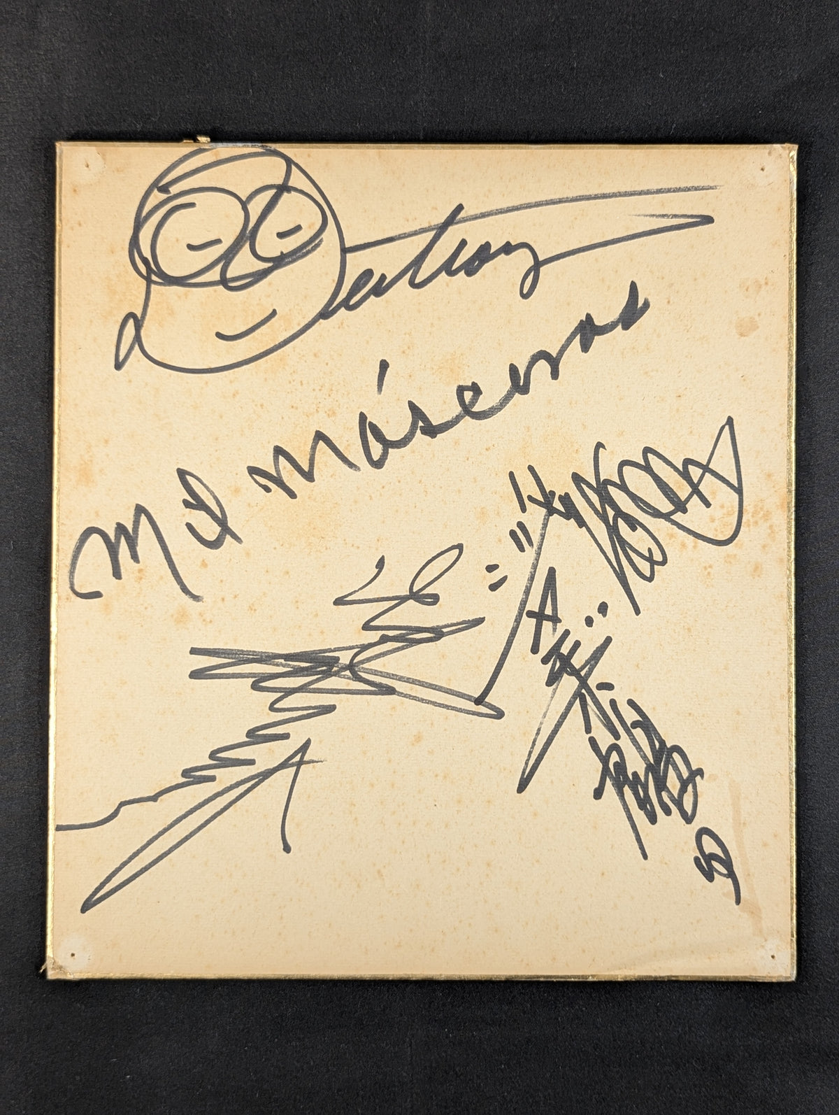★70年代の全日本プロレス★ 5選手寄せ書き
