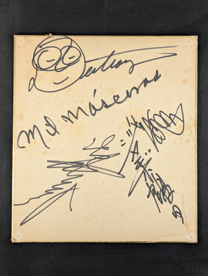 ★70年代の全日本プロレス★ 5選手寄せ書き