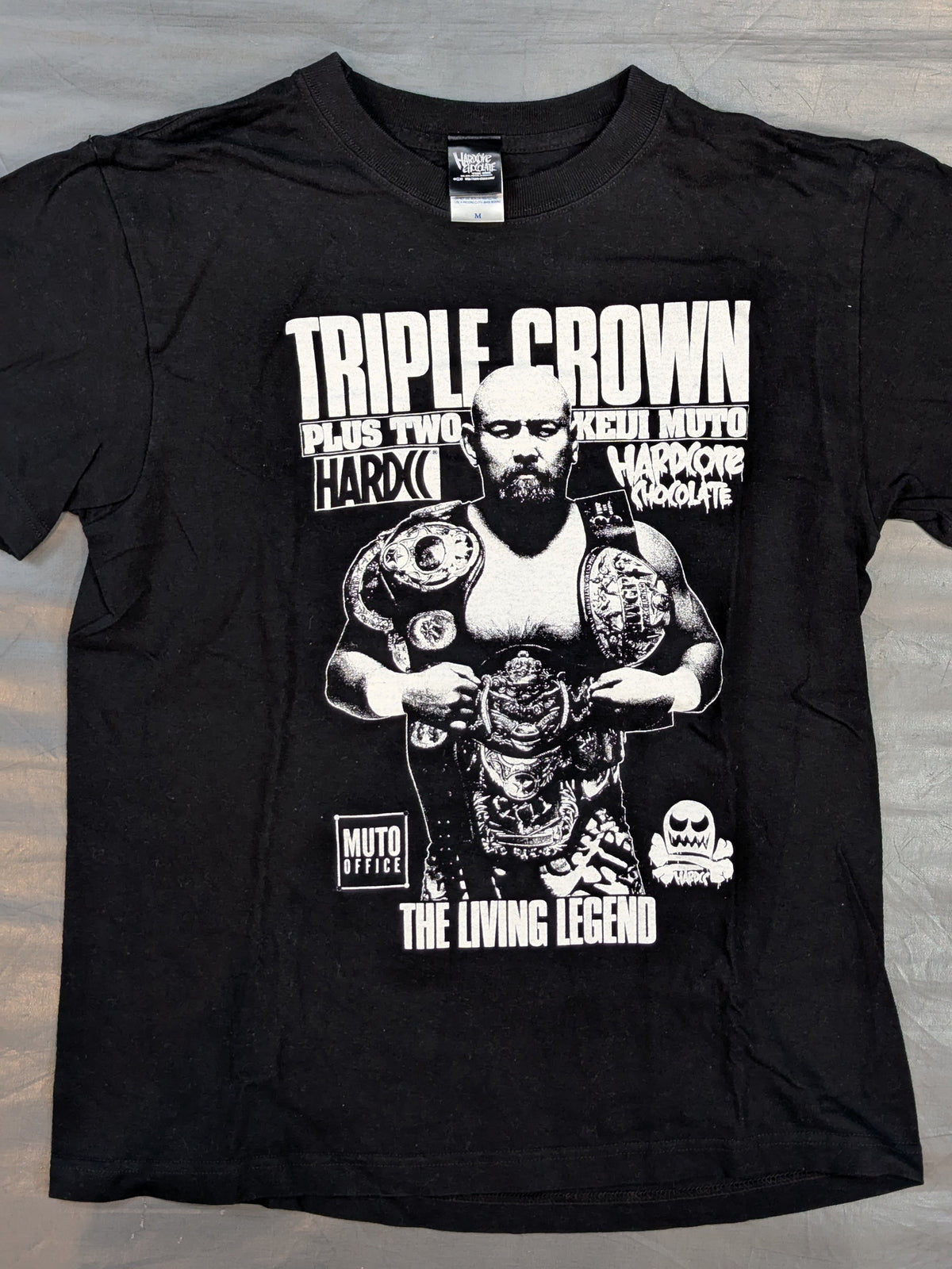 武藤敬司「TRIPLE CROWN PLUS TWO」Tシャツ(LOVEブラック)