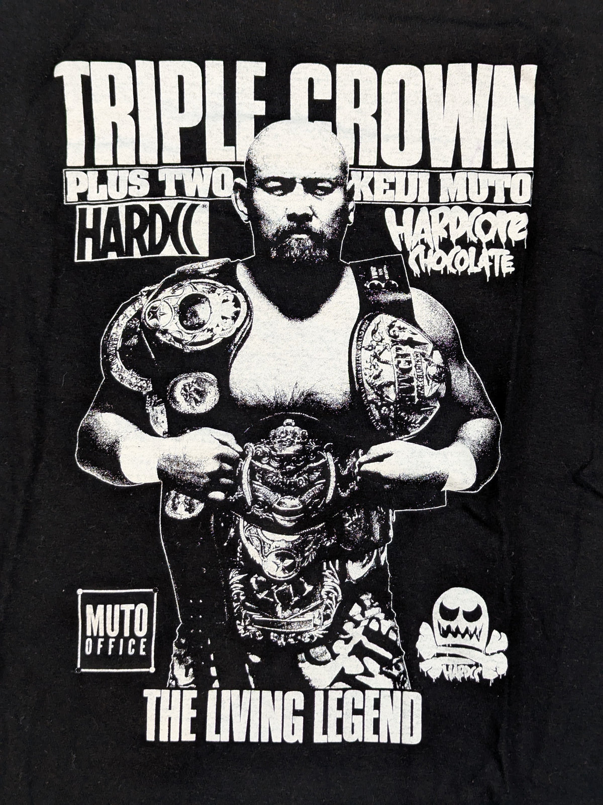 武藤敬司「TRIPLE CROWN PLUS TWO」Tシャツ(LOVEブラック)