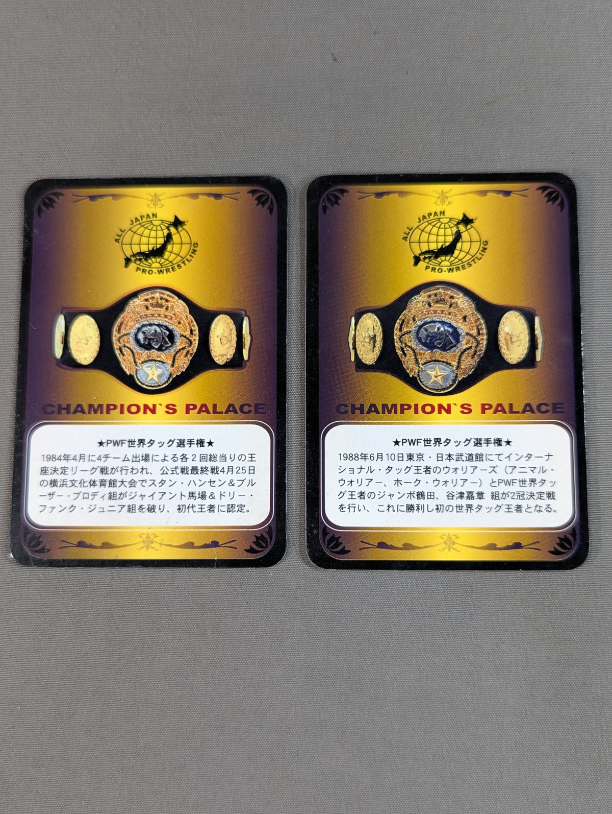 PWF認定世界タッグチャンピオンベルト
