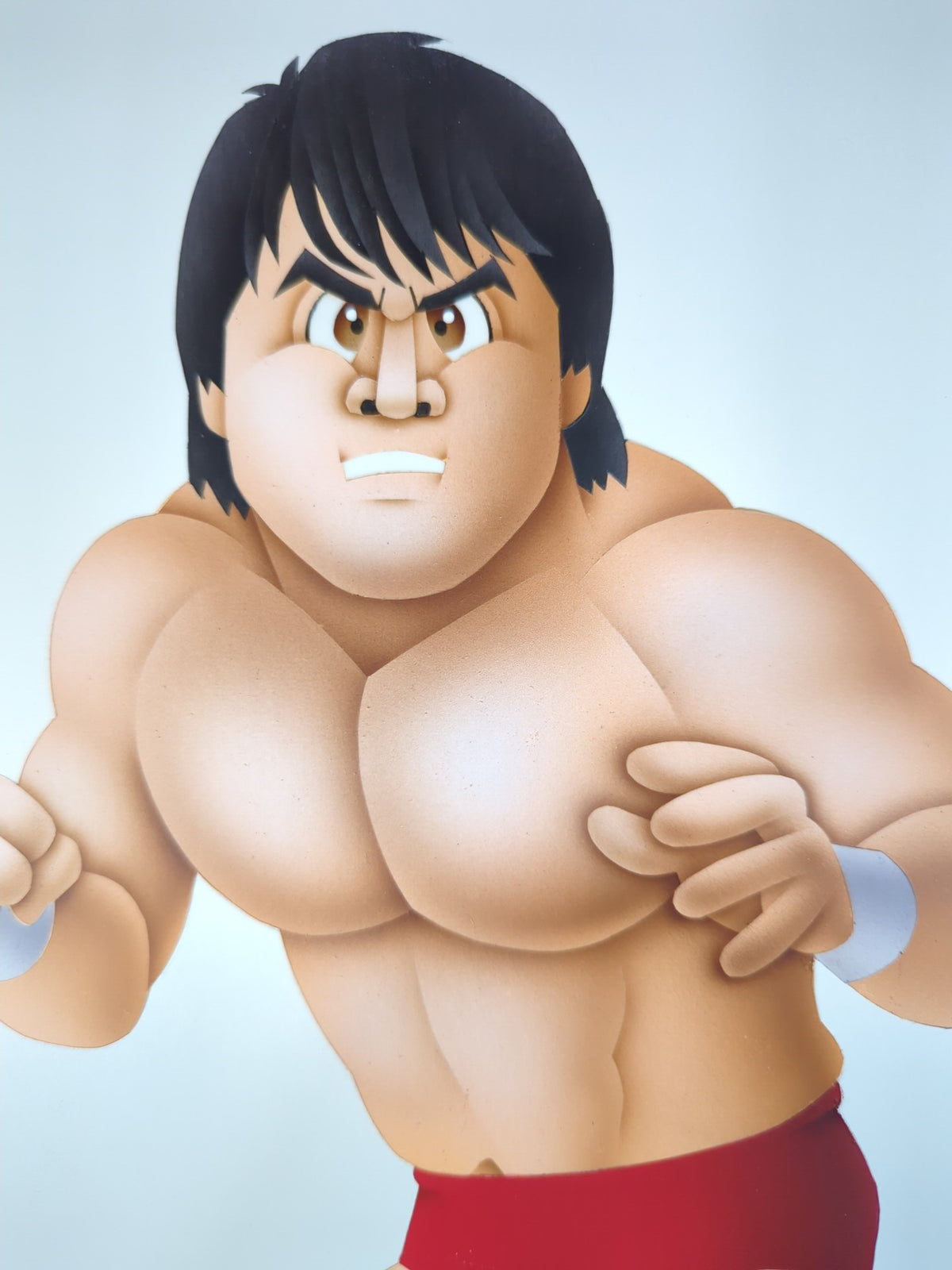 ★坂井永年氏 原画作品★「新日本vsUインター」武藤敬司vs高田延彦