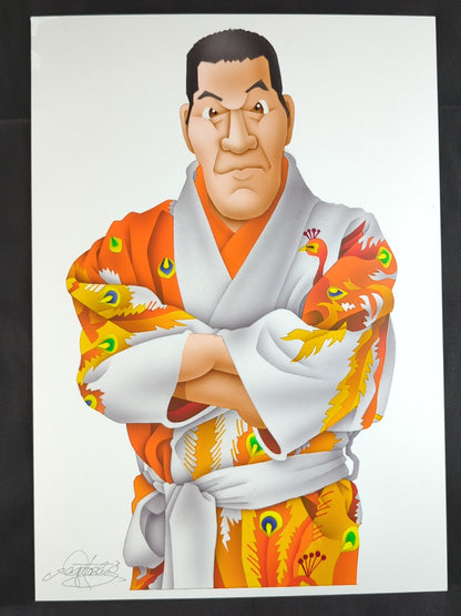 ★坂井永年氏 原画作品★「王者の魂」ジャイアント馬場